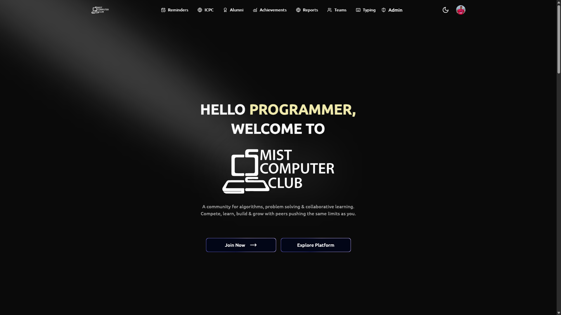 MCC Website preview